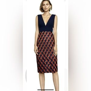 BCBG ROSALINA DRESS size 2 -Cutout bodice-MIDI-appears NEW